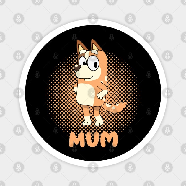 Best Mum Magnet by PandjiSkull Art